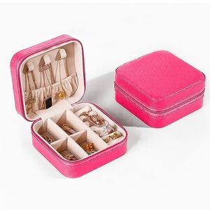 Small Jewelry Box, Travel Ring, Earring, Necklace, Bracelet Organizer New